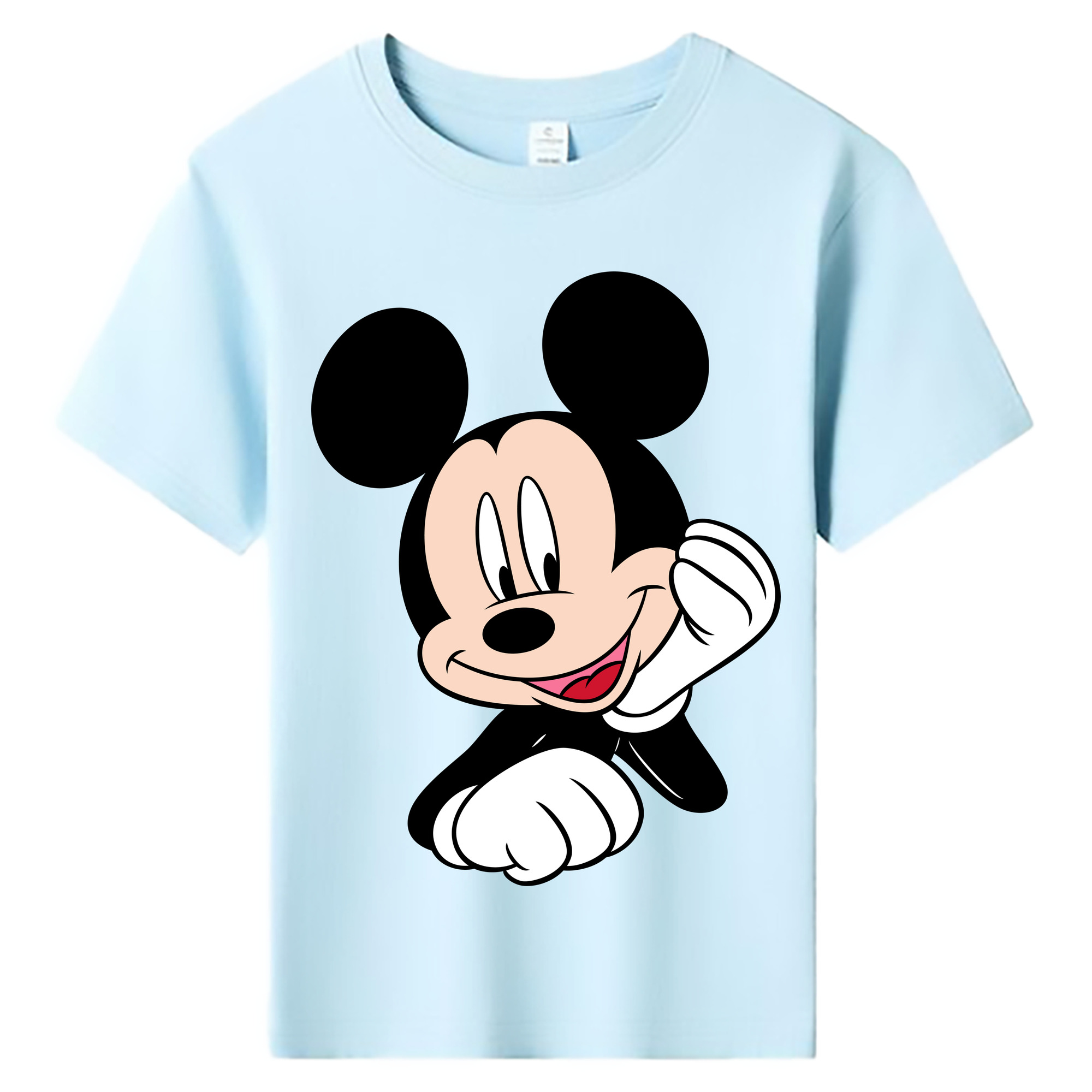 ミッキーマウス Mickey Mouse 綿100％キッズTシャツ（フロントプリント）